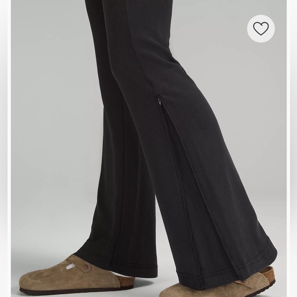 Brushed Softstreme Ribbed Zip Flared Pant 32.5" - Picture 2 of 7